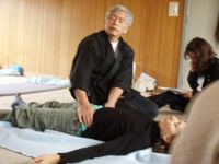 Photo taken during Sensei Kawada's Shiatsu course